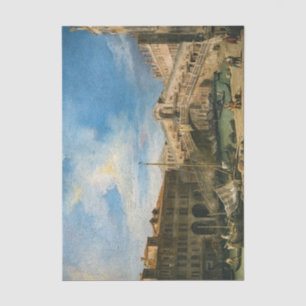 Papel De Seda El Puente de Rialto desde el Sur por Canaletto