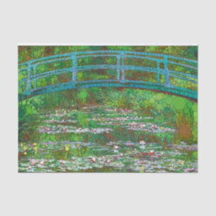 Papel De Seda El puente japonés tras Claude Monet