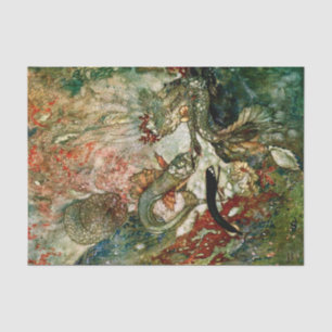 Papel De Seda “El rey de las sirenas” de Edmund Dulac