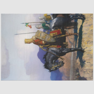 Papel De Seda “El rey Eduardo observa la batalla” de NC Wyeth