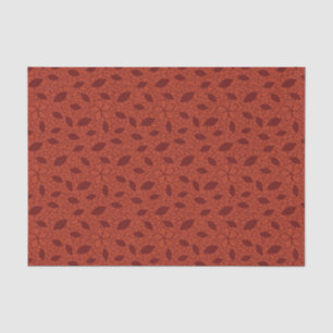 Papel De Seda El rojo deja el modelo en el naranja