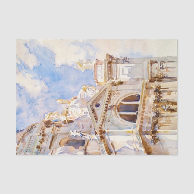 Papel De Seda El salto, Venecia de John Singer (Anverso)