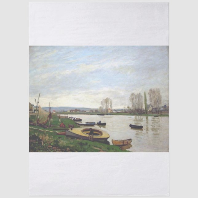 Papel De Seda El Sena en Argenteuil de Sisley (Anverso)