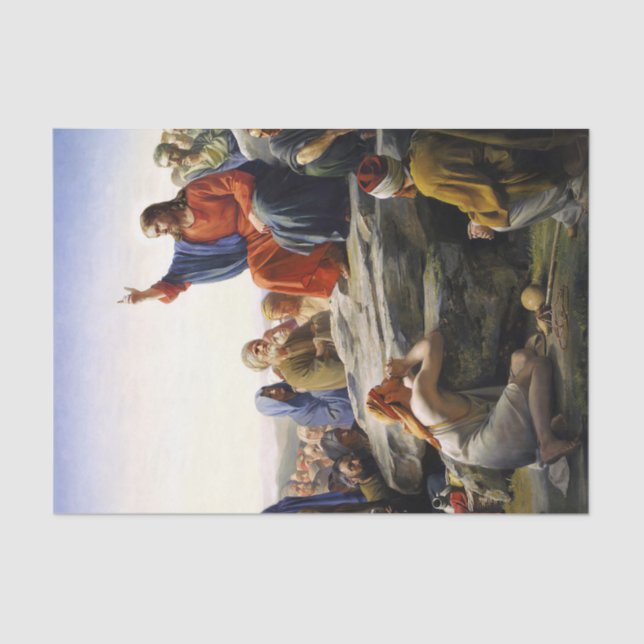 Papel De Seda El Sermón en el Monte, Desnudo (Anverso)