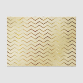Papel De Seda El Shimmer Chevron de oro