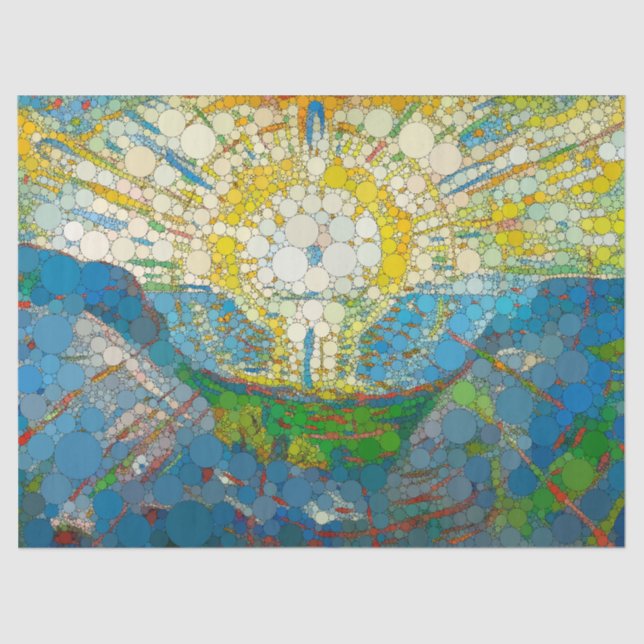 Papel De Seda El sol, puntos infinitos por William Morris (Anverso)
