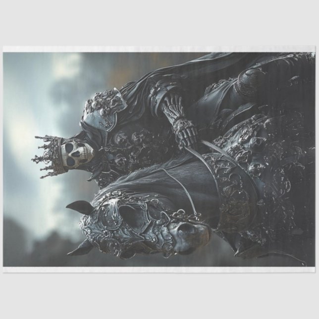 Papel De Seda El Stallion Steampunk y el Skeleton King (Anverso)