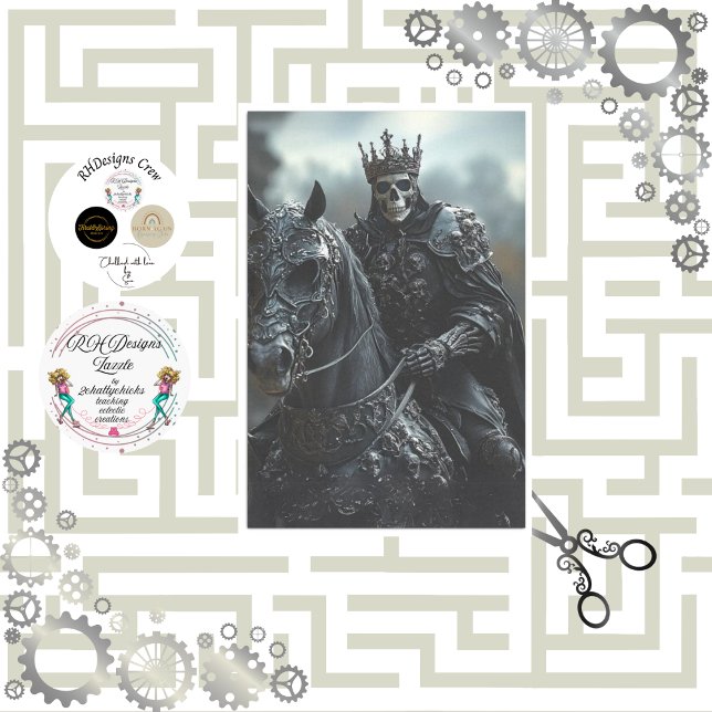 Papel De Seda El Stallion Steampunk y el Skeleton King (Subido por el creador)