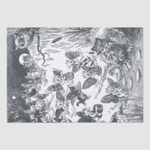 Papel De Seda El sueño de Kitty de la Fairyland, Louis Wain