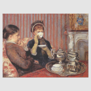 Papel De Seda El té de Mary Cassatt