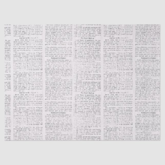 Papel De Seda El tema del periódico (Anverso)