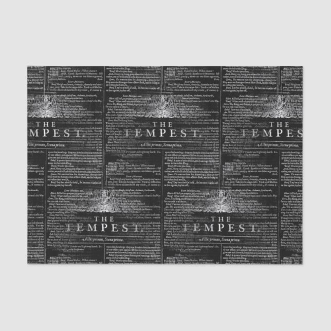 Papel De Seda El Tempest Shakespeare Play Tmatter (Anverso)