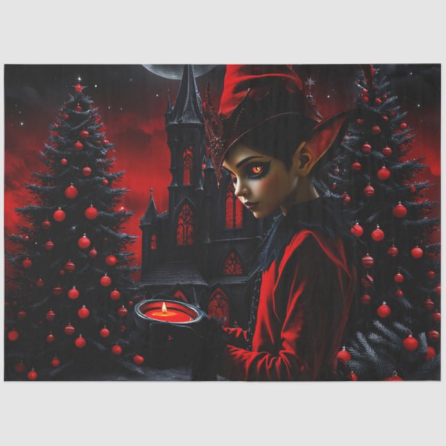 Papel De Seda El tiempo de los navidades oscuros. (Anverso)