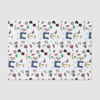 Papel De Seda El Triathlon Doodles el papel seda