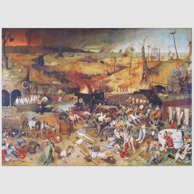 Papel De Seda El triunfo de la muerte, Pieter Bruegel (Anverso)