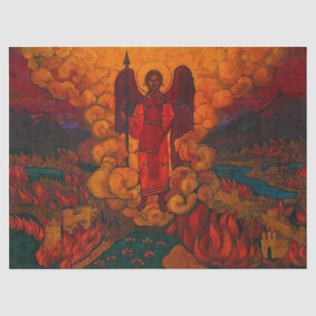 Papel De Seda El último ángel de Nicholas Roerich (Anverso)