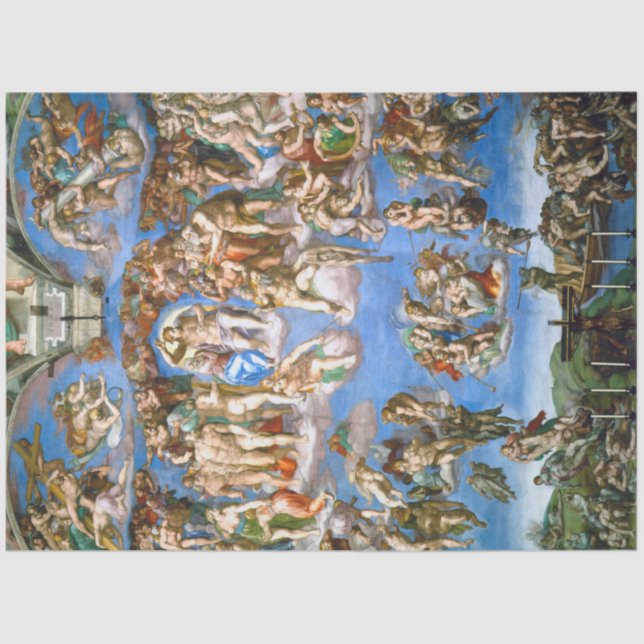 Papel De Seda El último fallo, Miguel Ángel, 1536-1541 (Anverso)