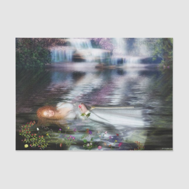 Papel De Seda El último reposo de Ophelia (Anverso)