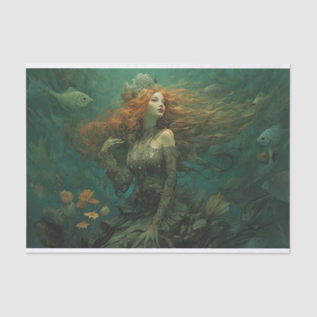 Papel De Seda El Undine Verde (Anverso)