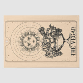 Papel De Seda El Vegan estilizado y esculpido fruto del sol