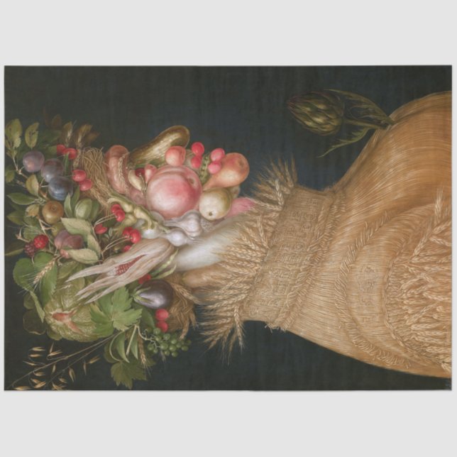Papel De Seda El verano, Arcimboldo (Anverso)