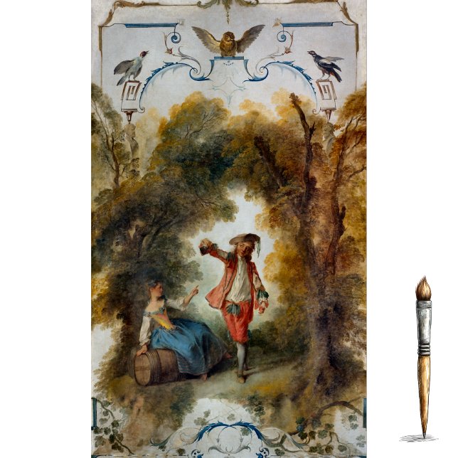 Papel De Seda El viñedo de Nicolas Lancret (Subido por el creador)