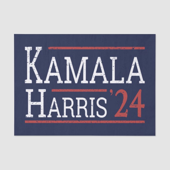 Papel De Seda Elecciones Kamala Harris 2024 I (Anverso)