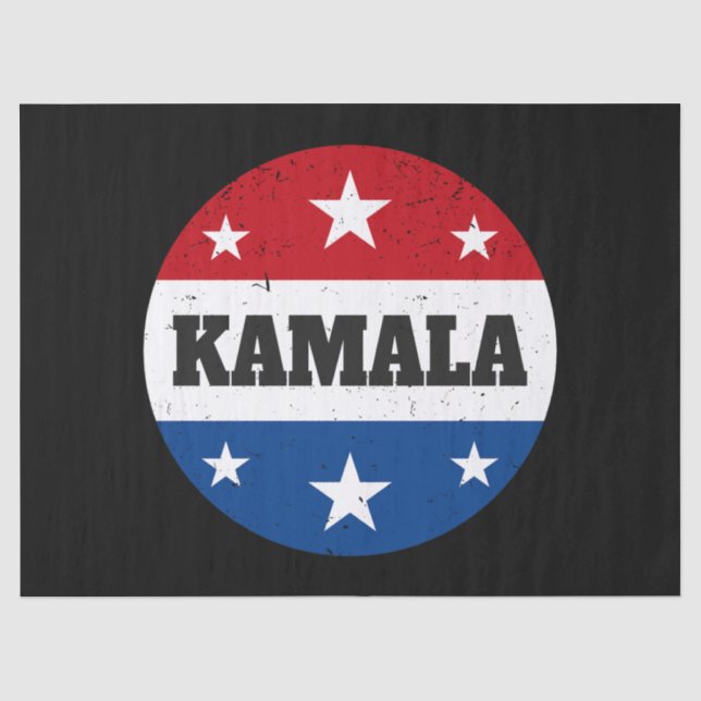 Papel De Seda Elecciones Kamala Harris 2024 V (Anverso)