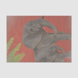 Papel De Seda Elefante de época