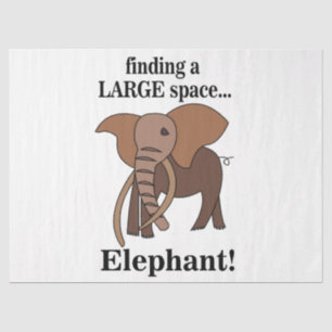 Papel De Seda Elefante Divertido