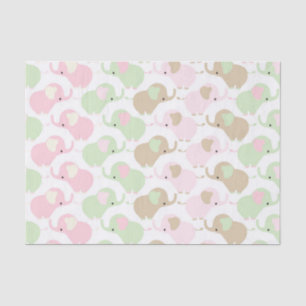 Papel De Seda Elefante lindo neutral del bebé del género
