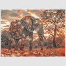 Elefante Majestuoso Decoupage
