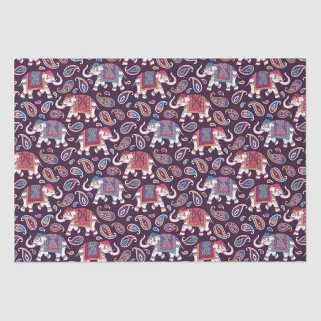 Papel De Seda Elefante vestido (Anverso)