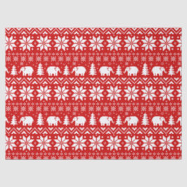 Papel De Seda Elefantes Blancos Navidades Patrón de vacaciones R