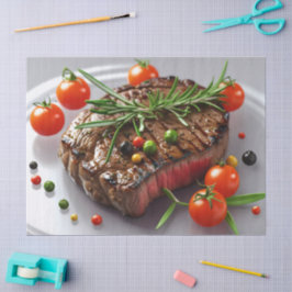 Papel De Seda Elegancia de bistec a la parrilla