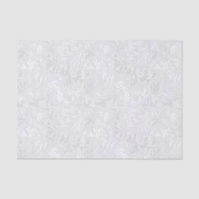 Papel De Seda Elegancia de Boda satinado blanco (Anverso)