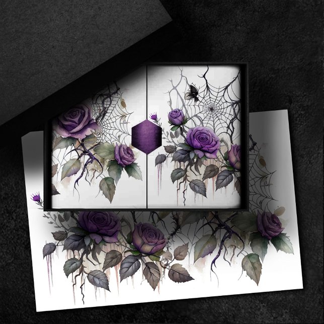 Papel De Seda Elegancia de Spiderweb | Espeluznante Hermosa Flor (Subido por el creador)