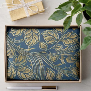 Papel De Seda Elegancia Flor de Oro 