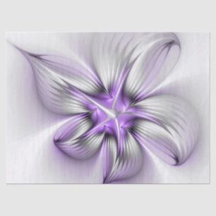 Papel De Seda Elegancia floral arte abstracto moderno violeta fr