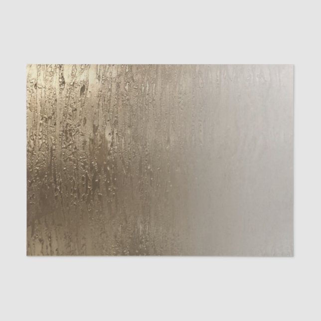 Papel De Seda Elegancia moderna cepillo dorado glamour dorado (Anverso)