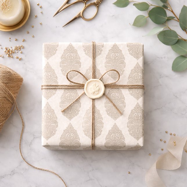 Papel De Seda Elegancia Tranquila: Palo de Tejido Sepia Henna (Subido por el creador)