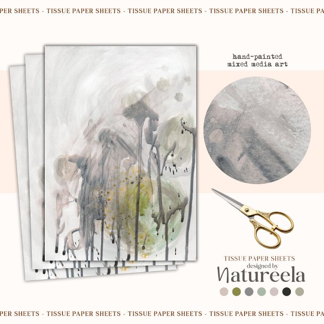 Papel De Seda Elegant Abstract Design Decoupage Tissue Paper (Subido por el creador)