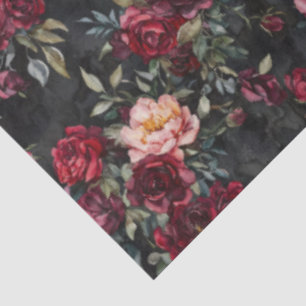 Papel De Seda Elegante acuarela Halloween Floral