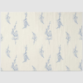 Papel De Seda Elegante amarillo pálido y acero azul botánico