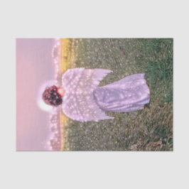 Papel De Seda Elegante Ángel Art Purpurina String Lights Design