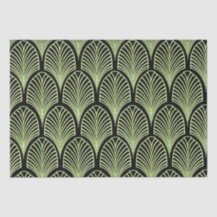 Papel De Seda Elegante arco Art Deco Amarillo