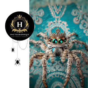 Papel De Seda Elegante arte de araña de color turquesa