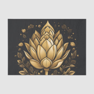 Papel De Seda Elegante Artichoke dorado