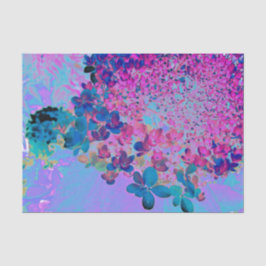 Papel De Seda Elegante azul oscuro e hidrangea recta magenta