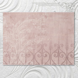 Papel De Seda Elegante bordado vintage francés de orquídea